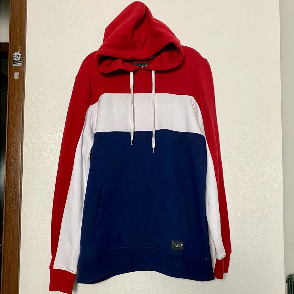 Red and Blue Hoodie never worn 🔥
